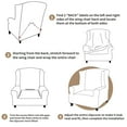 thumbnail image 3 of Stretch Chair Slipcover 1-Piece Wing Chair Cover Living Room Slipcovers, 3 of 7