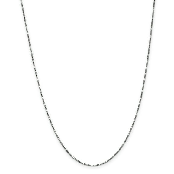 14k White Gold 1mm Box Chain