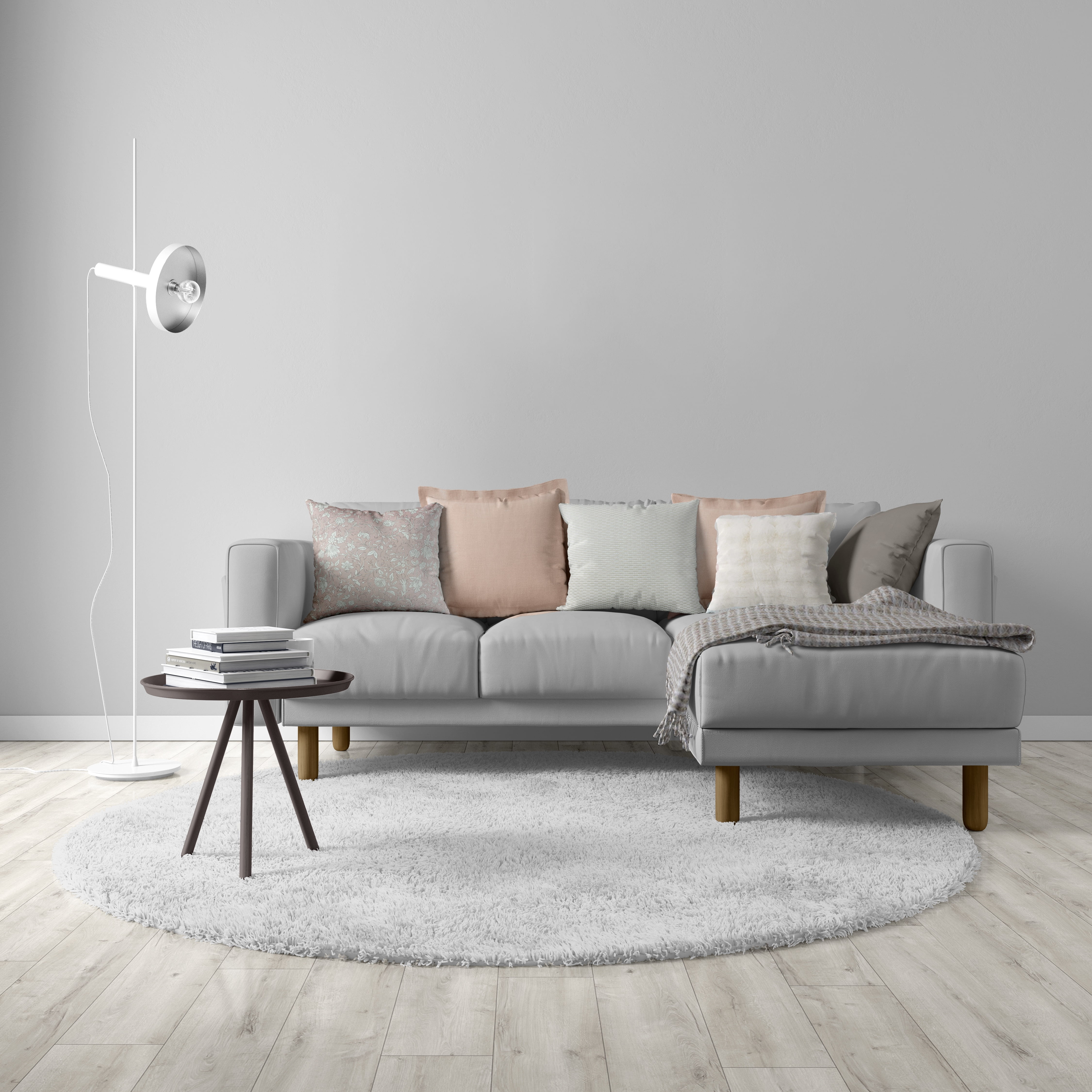 18x18 Strand White Textured Chenille Polyester Decorative Pillow