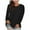 Black, variant on SnZhen Women's Tops Plus Size Ladies Fashion Solid Color Crew Neck Loose Long Sleeve Pullover Comfy Tops Orange S