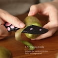 thumbnail image 3 of Meowkit 5-Piece Kitchen Knife Set with Stainless Steel Black and Pink Non-stick Blades, 3 of 9