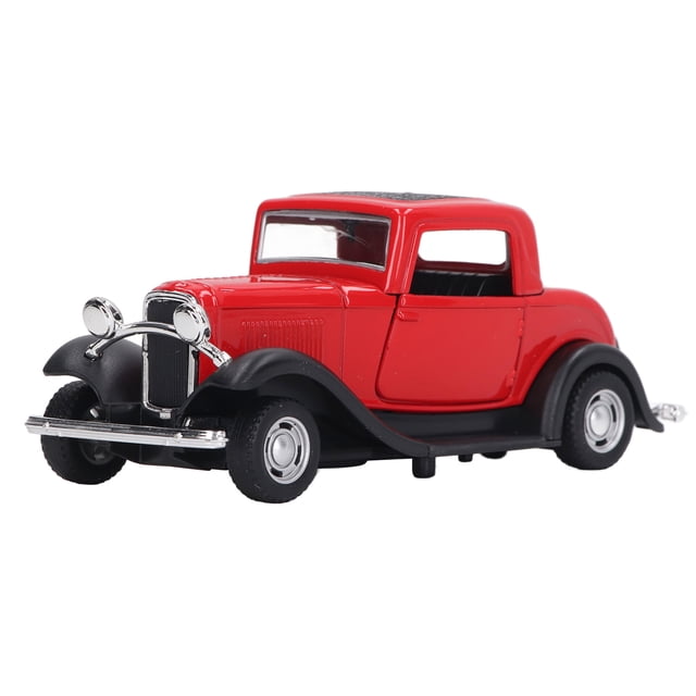MODOLO DE AUTOMÓVIL EN MINIATURA, Educación Tempana Modelo de Automóvil Vintage 1:32 Aleación de Puertas Abitas de Antigüedades Para Visualización
