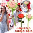 thumbnail image 3 of Extra Large Fabric Rose Bouquet,Giant Artificial Flower Arrangement,Lifelike Oversized Rose Home Decor Floor Vase Filler,Wedding Arch Photo Backdrop Prop,Romantic Gift for Valentine's Day Anniversary, 3 of 6