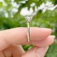 thumbnail image 4 of 1.6 CT 6 Prong Solitaire Ring | Round Engagement Ring | Moissanite Diamond Stacking Wedding Ring | Anniversary Ring 14K White Gold Vintage, 4 of 5