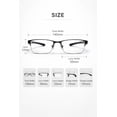 thumbnail image 5 of 3 Pack Reading Glasses for Men Women Rectangle Metal Frame Lightweight Readers Office Work Use, 5 of 8