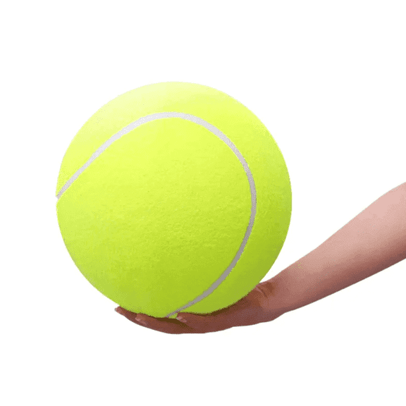 Collapsible Giant 9.5" Tennis Ball Dog Ball Pet Toys with Tennis Ball, Inflating Needles