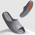 thumbnail image 4 of Cozy Water Slide In Home Slippers For Couples Open Toe Indoor Bath Spa Slippers With Sole, 4 of 5