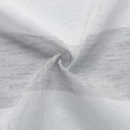 thumbnail image 3 of Metallic Semi Sheer Rugby Striped Grommet Top Window Curtains - Assorted Colors, 3 of 3