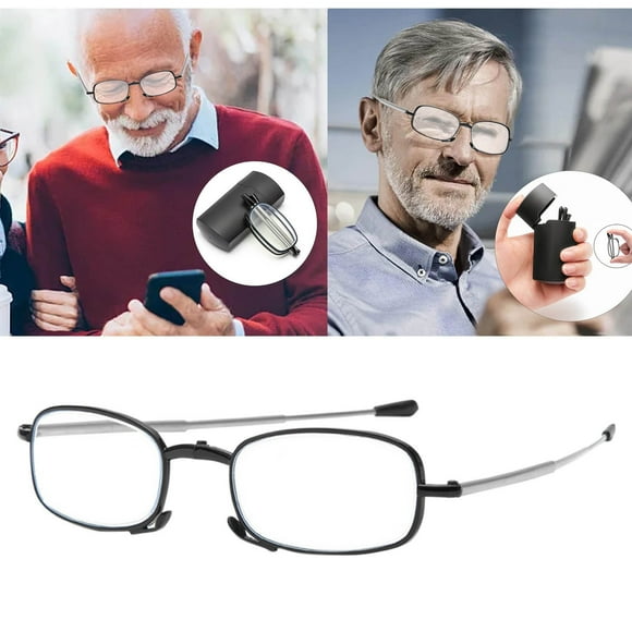 asddcavvf Men's and Women's Foldable Portable Reading Glasses Antenna Glasses Telescopic Legs Reading Blue Light Glasses compatible with Polarized Glasses