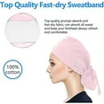 thumbnail image 5 of Teissuly Scrub Cap With Buttons Bouffant Hat With Sweatband for Womens and Mens, 5 of 6