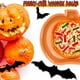 thumbnail image 5 of Bandejas para servir para fiestas de Halloween, platos de plástico para postres, calabazas, fantasmas, murciélagos, dulces, vajilla para fiestas de Halloween, bandejas para servir, bandejas de estilo, 5 of 7