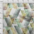 thumbnail image 3 of oneOone Cotton Cambric Dark Green Fabric Geometrical Lines Diy Clothing Quilting Fabric Print Fabric By Yard 42 Inch Wide, 3 of 4