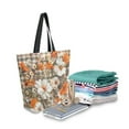 thumbnail image 2 of FORMRS Womens Canvas Tote Bag with Zipper Inner Pocket Shoulder Handbag, Rustic Floral, 2 of 7