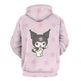 thumbnail image 5 of Kuromi And My Melody Hoodie 3D Print Pullover Hooded Long Sleeve Sweatshirts Tops Blouse with Pocket for Mens Womens, 5 of 6