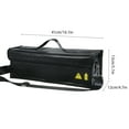 thumbnail image 2 of Bag Fireproof Waterproof Battery Bag Lipo Safe Charging Bag Protection Pouch for Storage with Invisable Side Charging Port and Adjustale Shoulder Strap for Transport Travel Use, 2 of 7