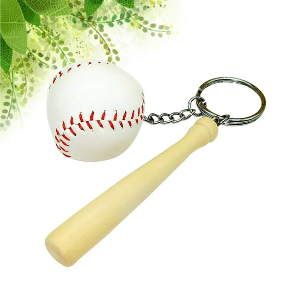 DECORNIJIA Valentines Day Sport Keychain Baseball Pendant Metal 1Pack