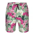thumbnail image 4 of Naloa Orchids Flowers Men's Beach Shorts, Surfing shorts, Swim trunks, Quick Dry Swim Trunks for Surfing Beach Fun - Large, 4 of 9