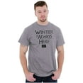 thumbnail image 4 of North Dakota Always Winter Funny ND Plus Size Crewneck Graphic Tee Shirt Brisco Brands 2X, 4 of 5
