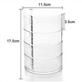thumbnail image 2 of 2X Boîte de Rangement pour Accessoires de Cheveux pour Enfants, Boîte de Rangement pour Épingles à Cheveux, Bijoux en Corde, Boîte de Rangement pour Élastiques, Boîte Transparente Rotative, 2 of 5