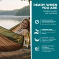 thumbnail image 6 of Bliss Hammocks Portable Travel Camping Hammock in a Bag W/ Tree Straps, 54-inch Wide, 300 lb. Capacity (Forest Green), 6 of 12