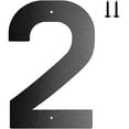 thumbnail image 2 of Farmhouse Wreath 6 Inch Metal House Number Metal Letters House Address Number House Numbers For Outside Mailbox Numbers For Outside Black Modern Metal Numbers And Letters, Household Pendant, 2 of 7