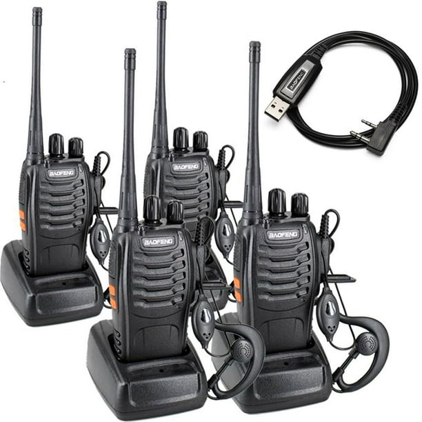 Radio bidireccional BAOFENG BF-888S con linterna (paquete de 4)