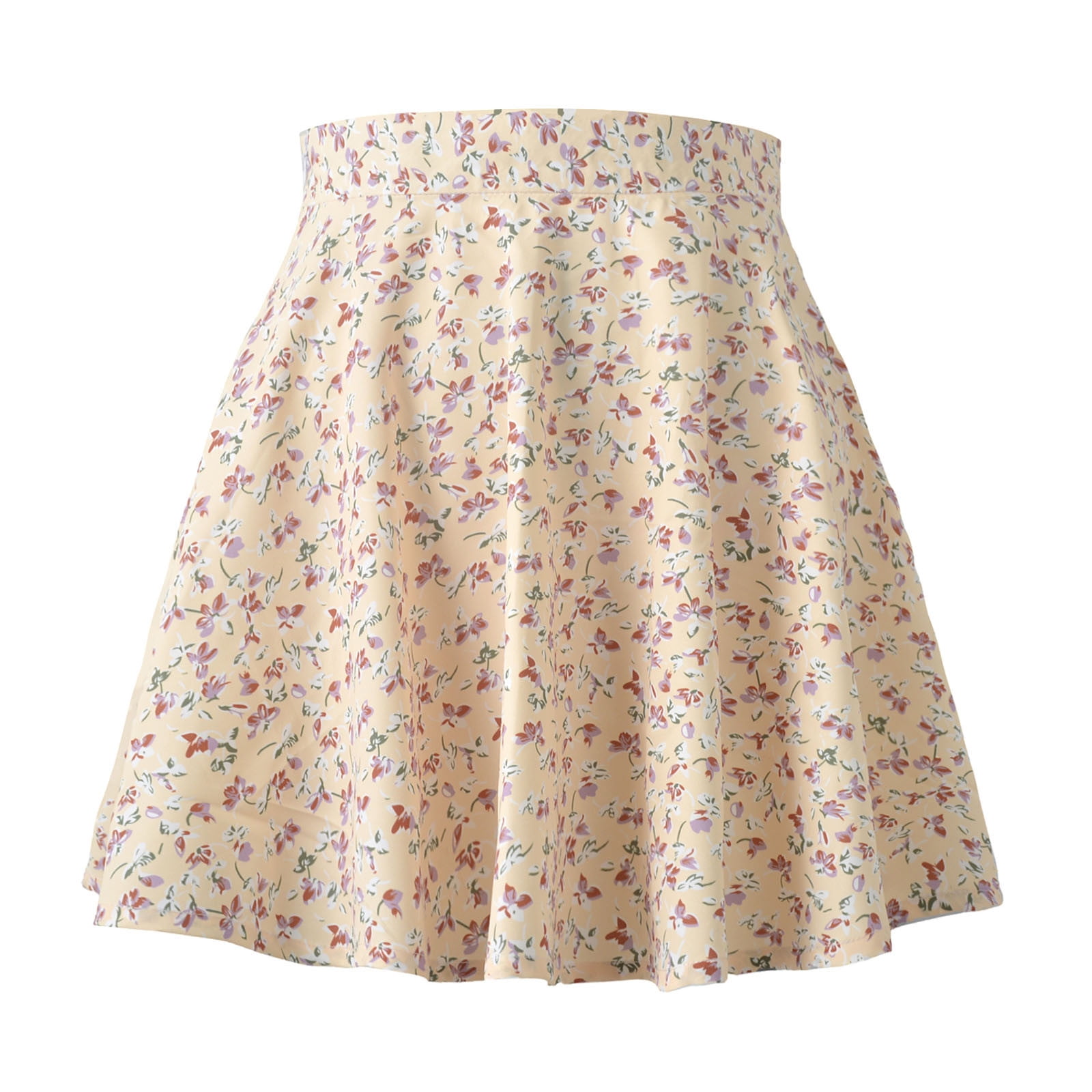 Feltree Cute Summer A Line Skirt Women Fashion Floral Print High Waist ...