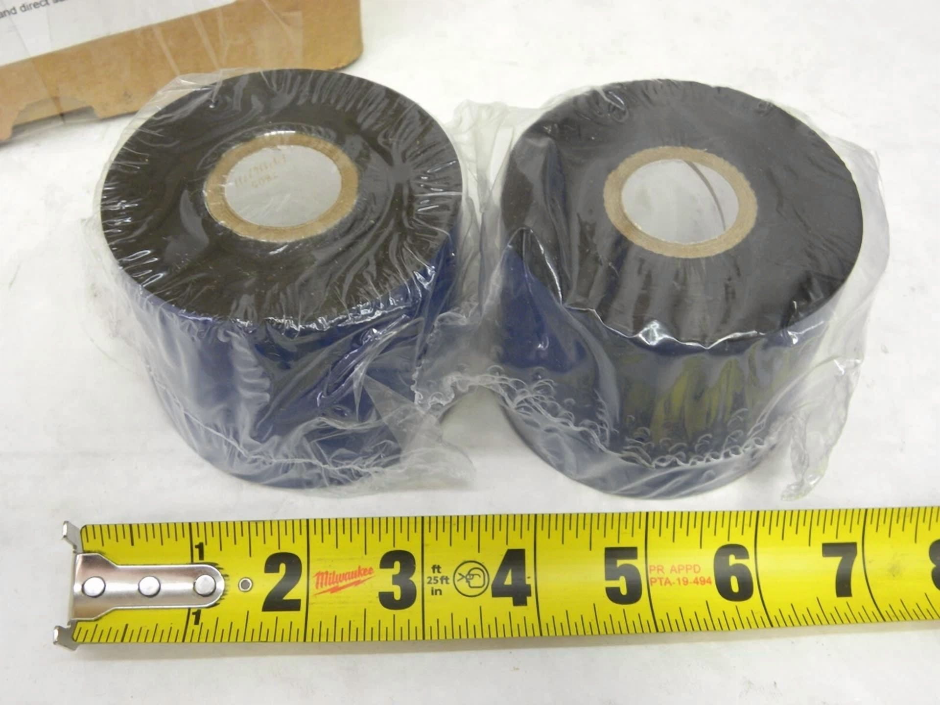BUTTERFLY- 2 Rolls- 2.52" X 1476' Trx 55 Resin Wax Thermal Transfer Ribbons For Zebra