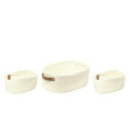 thumbnail image 1 of Jessar - Set of 3 Braided Storage Baskets, White, 1 of 1