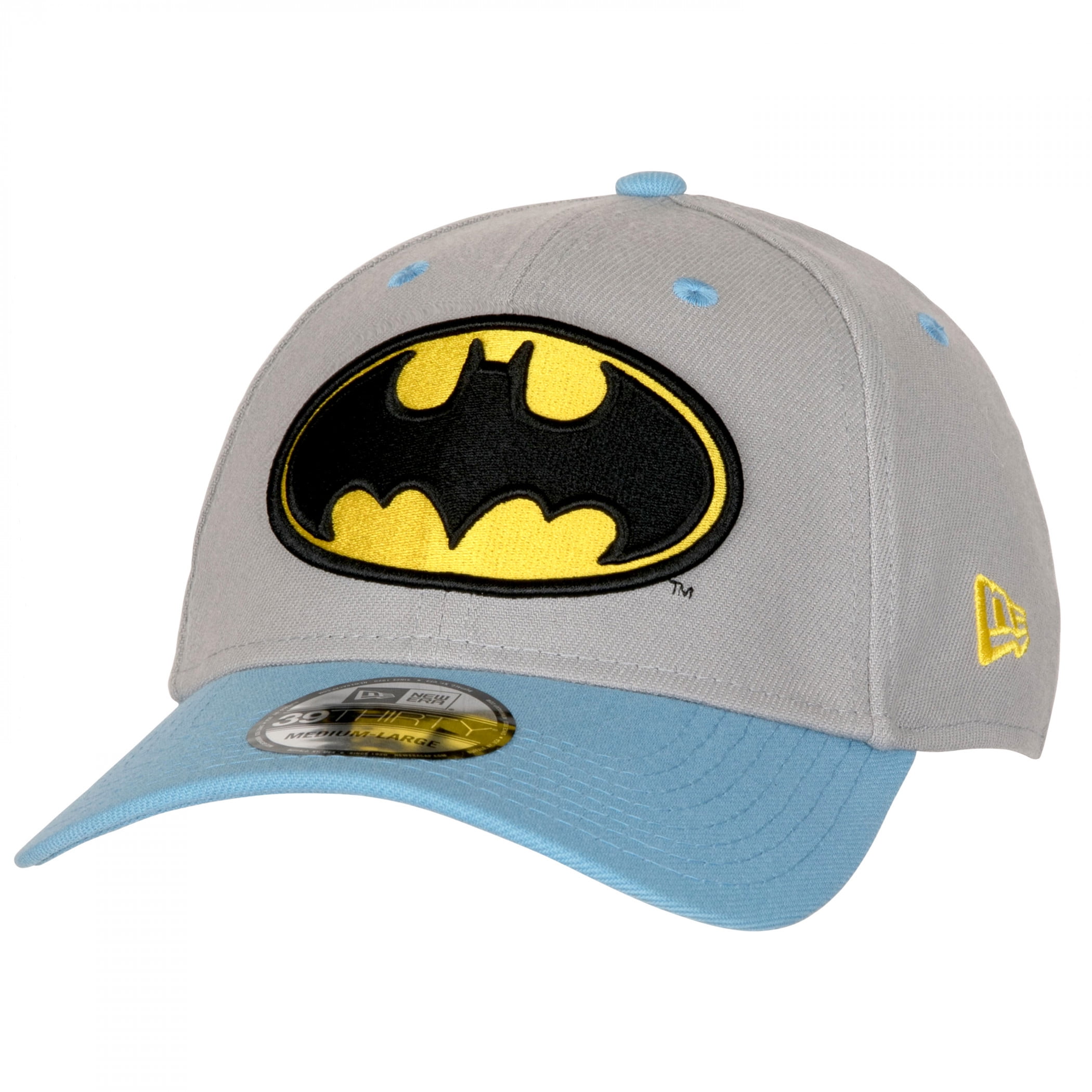 Batman Vintage Colorway New Era 39Thirty Fitted HatMedium/Large
