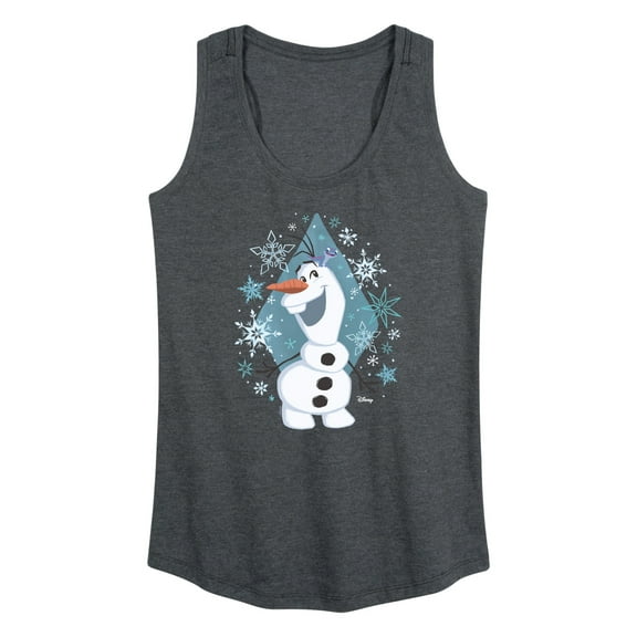 Frozen - Winter - Olaf Dancing In Snow - Women's Racerback Tank Top