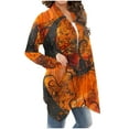 thumbnail image 6 of WXLWZYWL Halloween Cardigans for women 2024 Ghost Pumpkin Bat Spide Web Witch Graphic Coats Long Sleeve Lightweight Tops Open Front Fall Jackets, 6 of 6