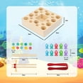 thumbnail image 2 of Juego de pesca de madera Montessori, juguete de aprendizaje, tablero magnético, juguete para niños, regalo para niñas y niños de 3 años, 2 of 5