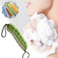 thumbnail image 5 of Large Super Soft Shower Back Scrubber | Extra Thick PE Material Back Brush with Hanging Rope | 30x8cm Bath Exfoliator for Deep Cleaning & Rich Lather, 5 of 6