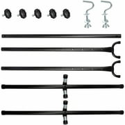 ZENSTYLE 9FT Portable Hammock Stand Patio Outdoor Metal Frame Rack - Black