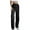 Black, variant on ZQUUVOU Womens Corduroy Pants Baggy Wide-Leg Middle-Low Waist Washed Denim Pants Black