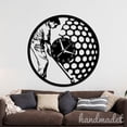 thumbnail image 2 of Handmadetneonsign Golf Wall Clock Unique, Year Date Round Wall Clock, Text Oversize Wall Clock 59586, 2 of 5