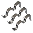 thumbnail image 4 of Set of 3 Adjustable Window Curtain Curtain Rod Bracket 5.8mm Rod, Sturdy , Gray, 4 of 6