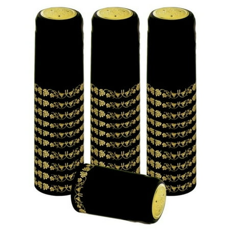 

BLACK/GOLD GRAPES PVC SHRINK CAPSULES 30 Pack