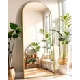 thumbnail image 4 of 71x27 Inch Arched Floor Mirror - Full Length Gold Standing Mirror for Bedroom, Living Room, Dressing - Tall Leaner Mirror with Arch Design, Wall or Free-Standing Decor, 4 of 13