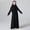 Black, variant on Khaki Girls Islamic Dress with Hijab Muslim Abaya Set Prayer Outfit Modest Long Sleeve Maxi Dress for Eid Ramadan 4-12 Years,Size 9-10 T