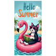 thumbnail image 5 of Summer Theme Banner Hello Summer Cat Design Inflatable Flamingo Illustration for Beach Party Outdoor Decoration Vacation Fun, 5 of 7