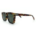 thumbnail image 5 of City Hipster Oversized Rectangle Horn Rim Retro Sunglasses Tortoise - Green, 5 of 5