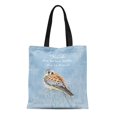 thumbnail image 1 of ASHLEIGH Canvas Tote Bag Inspirational Little But Fierce Shakespeare Kestrel Bird Reusable Handbag Shoulder Grocery Shopping Bags, 1 of 1