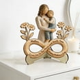 thumbnail image 4 of Wooden Desk Decor Ornament Inspirational Family Quote Tabletop Display Decoration Wooden Stand Keepsake Minimalist Home Office Shelf Decor Piece For Living Room Bedroom Desk Use, 4 of 6