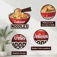 thumbnail image 2 of Cartel de hojalata con diseño de fideos, divertido cartel de comida para el hogar, cocina, decoración de pared, póster retro de fideos con camarones, letreros colgantes para pared, decoración., 2 of 9