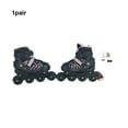 thumbnail image 4 of Patins à Roues Alignées Réglables pour Femmes, Haute Élasticité, pour Hommes et Femmes, Patins à Roulettes Résistants à l'Usure, Chaussures de Patinage Antichoc, Filles Débutantes, Rose/m, 4 of 7