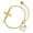 Gold, variant on Gold-tone Small Crystal Heart with Nurse Hat - Gold Tone Joshua 1:9 Strong and Courageous Engraved Cross Charm Bracelet, 6.5+1.5" Extender