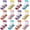 04 Girls, variant on 12 Pairs Boys Crew Socks Novelty Plaid Kids Elastic Mid Cut Toddler Socks for Boy Girls(2-14T)
