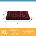 thumbnail image 3 of Vibrant Life XL Tufted Dog Bed, Red Black Plaid, 3 of 5